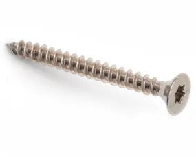 5.0 X 80/80 TX25 COUNTERSUNK FULL THREAD CHIPBOARD SCREW A2 STAINLESS STEEL