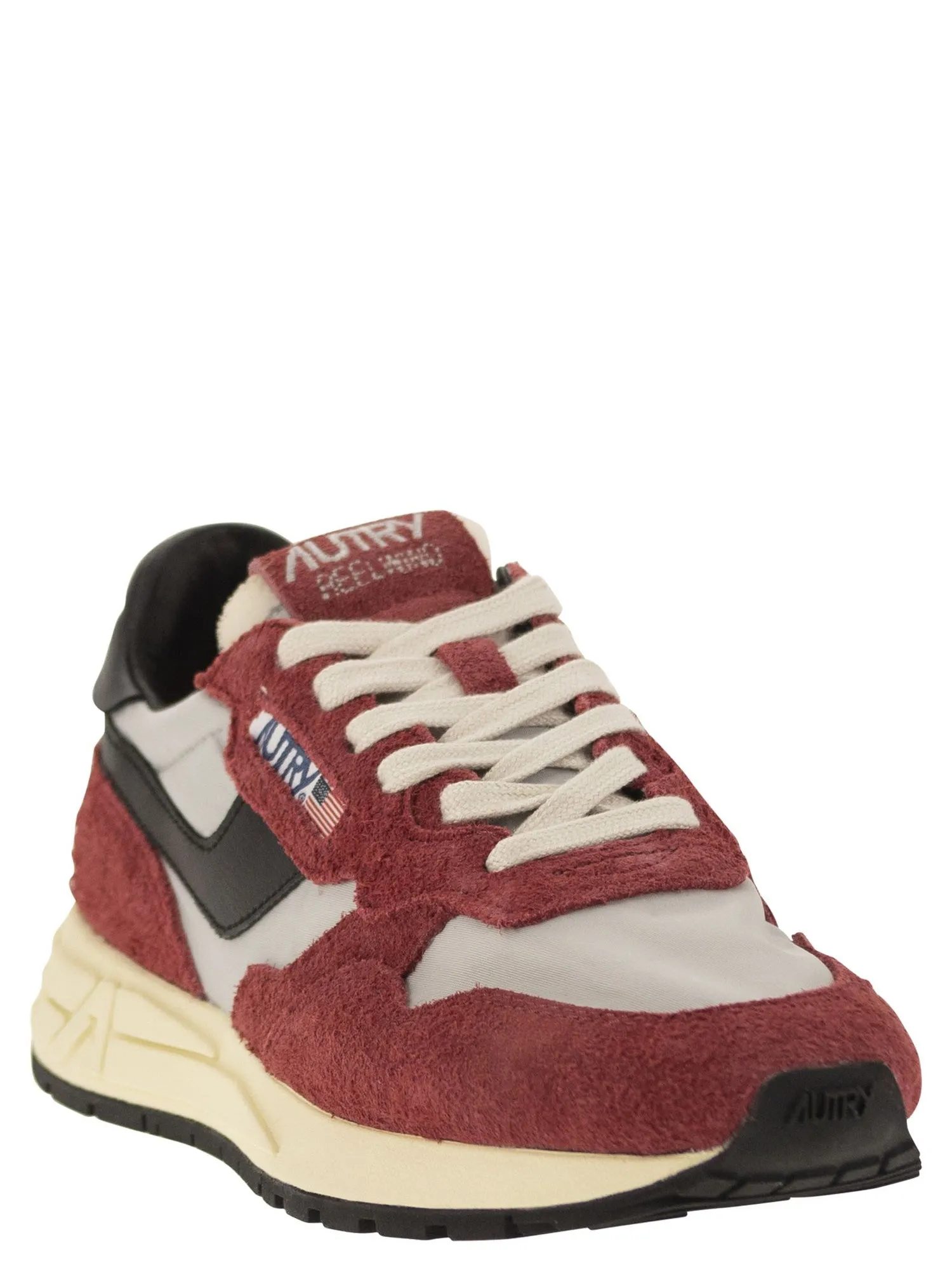 Autry    Autry Reelwind Suede And Technical Textile Trainer