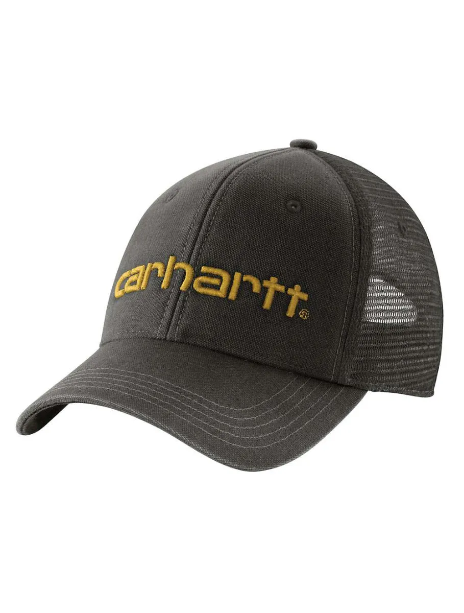 Canvas Mesh-Back Logo Graphic Cap