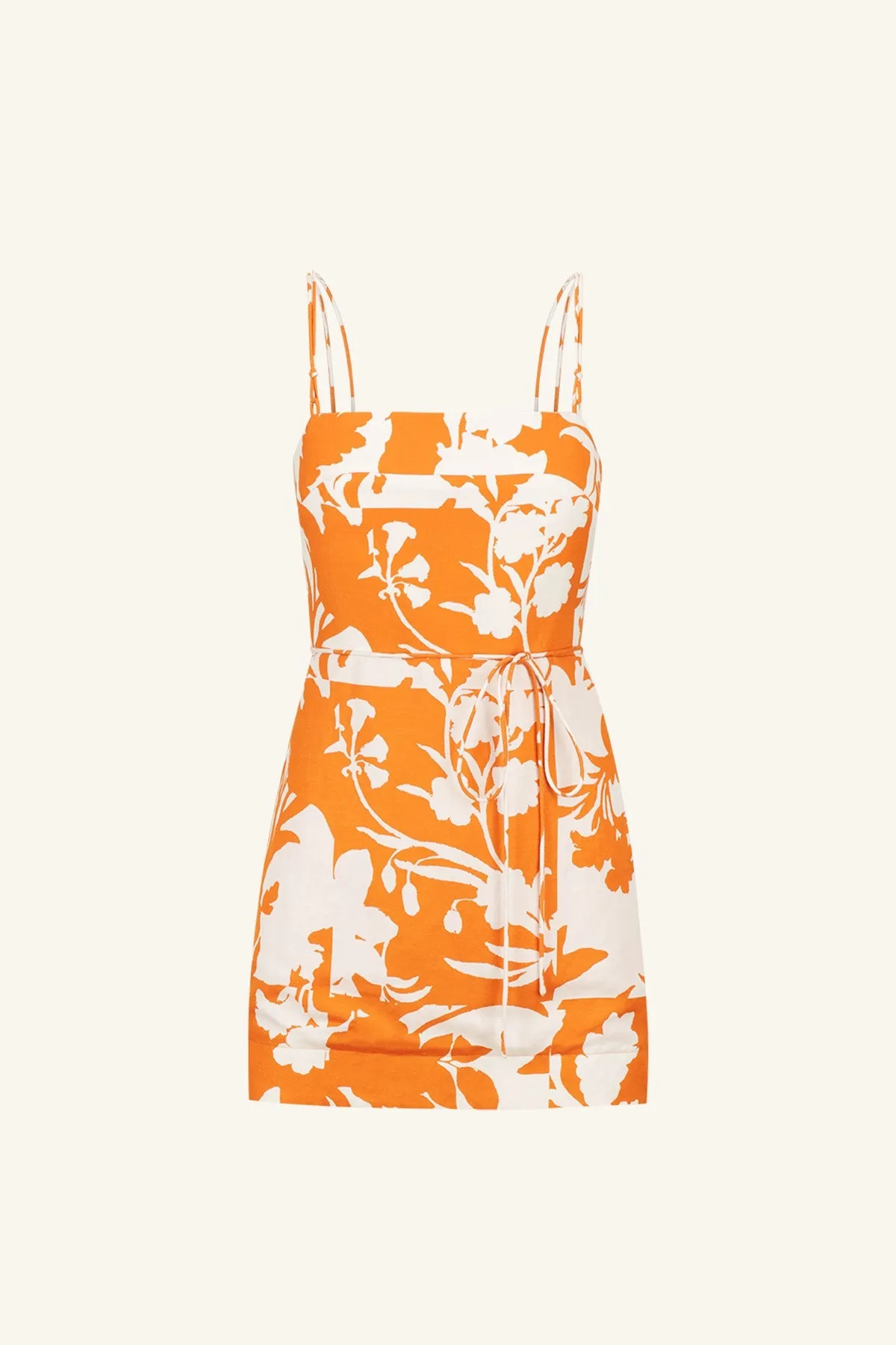 CASA OPEN BACK KNOTTED STRAP MINI DRESS