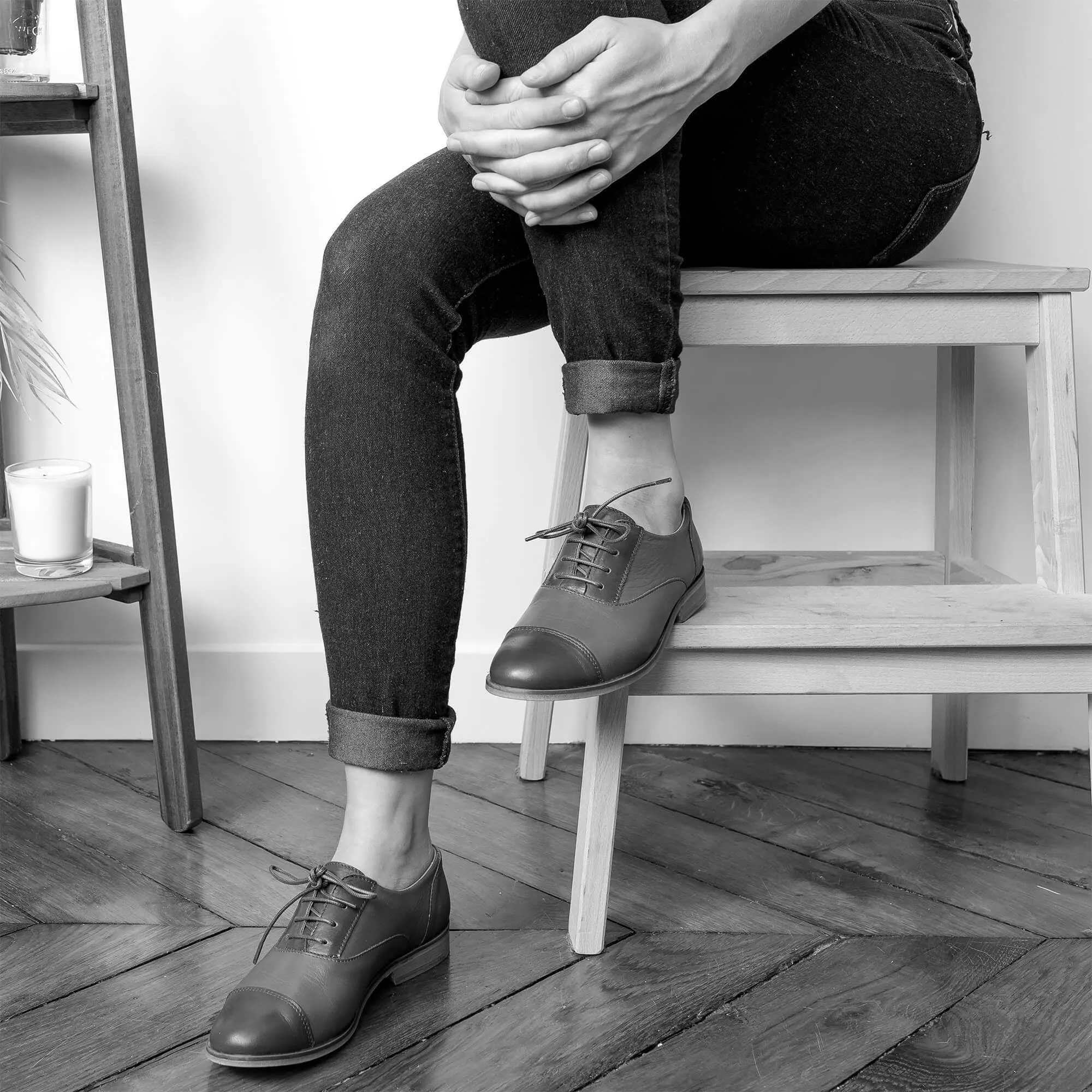 Chestnut - Derbies Marron en Cuir