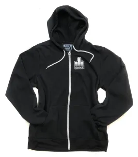 Detroit Renaissance Trefoil Patch Zip Hoodie, Unisex Hooded Sweatshirt