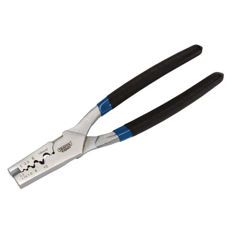 Draper CT9PRO 9 Way Crimping Plier Ferrule Cable Wire Crimping Tool, 190mm - Code: 62226 - Pack Qty 1