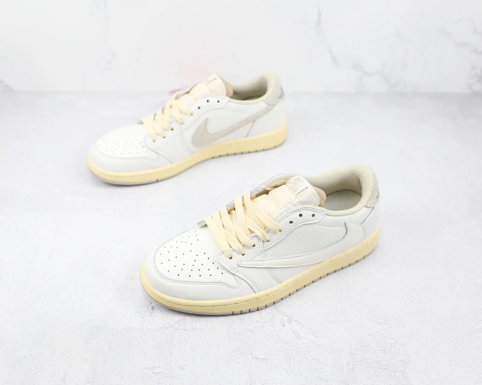 Fragment x Travis Scott x Air Jordan 1 Low OG White Grey DM7866-169