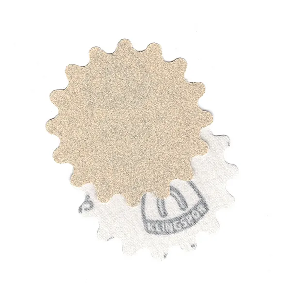 Klingspor Abrasives Stearate Aluminum Oxide, PS33, 3"x No Hole, 150 Grit, Hook & Loop Scalloped Discs, 10pk
