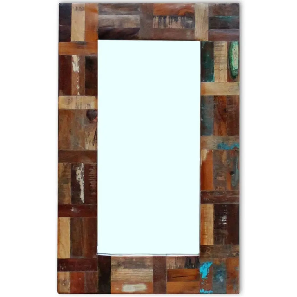 Mirrors | Mirror Solid Reclaimed Wood 80x50 cm | Berkfield Home