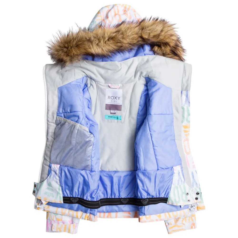 Ski Jacket Roxy ---Jet Ski Girl Bright White Sapin