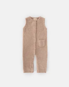 Sleeveless Jumpsuit - Fuzzy | Pecan