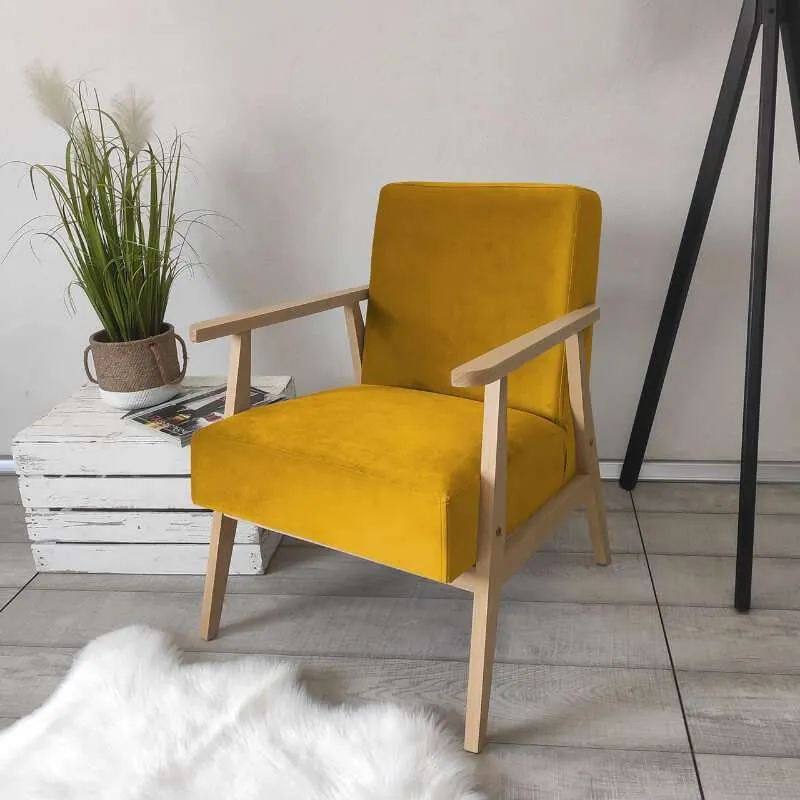 SORA Retro Mustard Armchair