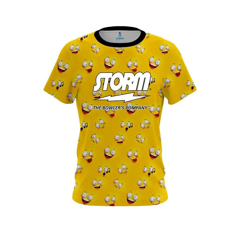 Storm Emoticon CoolWick Bowling Jersey