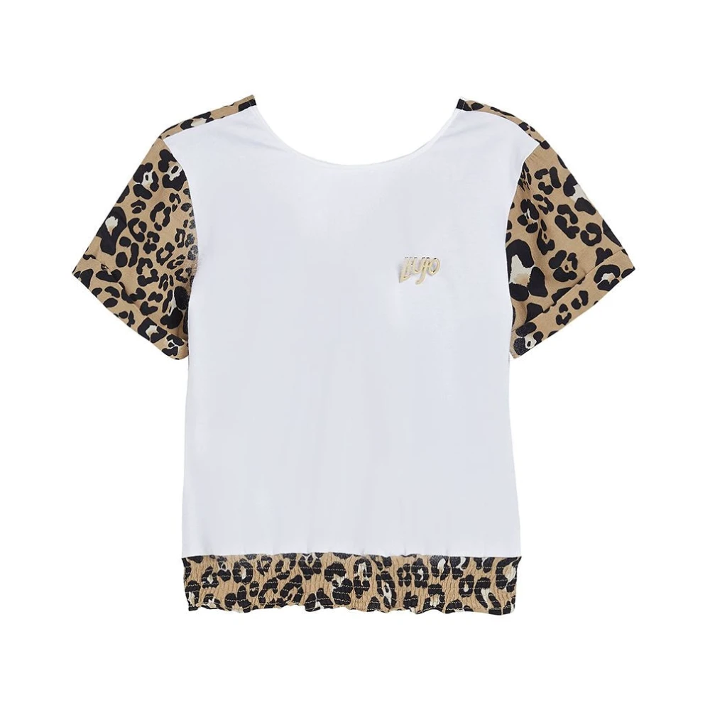 T-shirt fantasia animalier a maniche corte