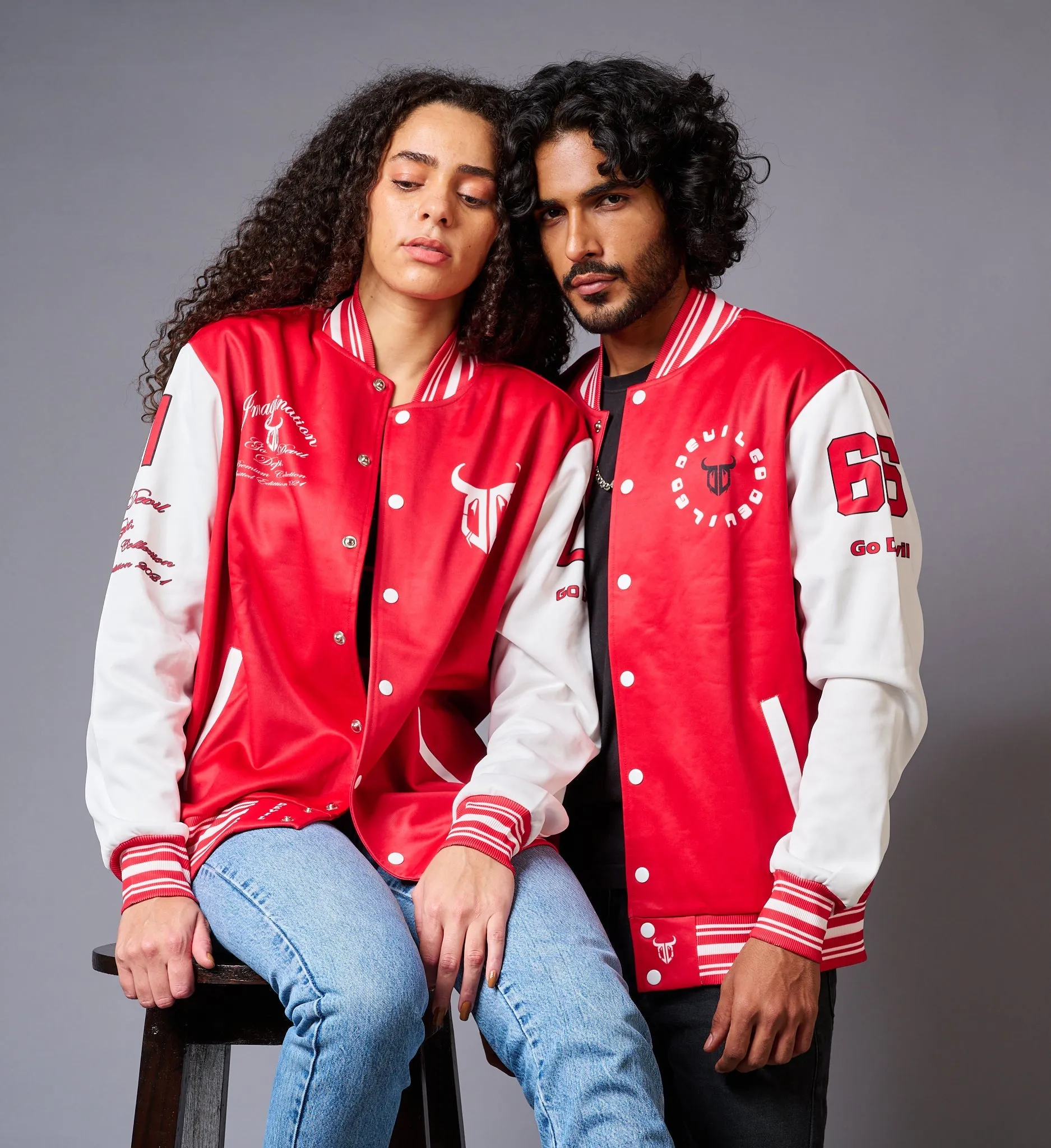 Tiger Printed Couples Coord  - Varsity Jacket