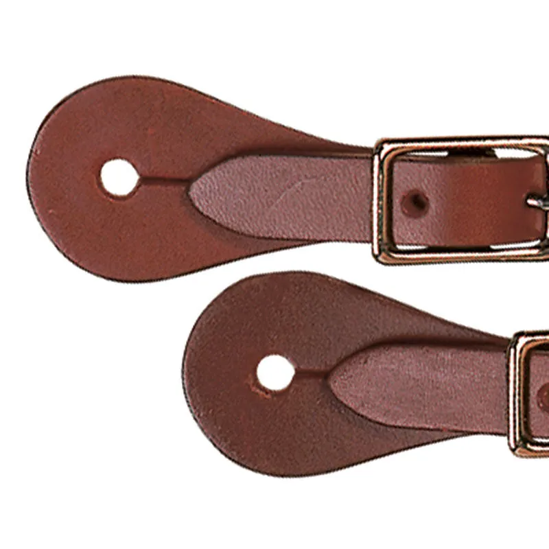 Weaver Equine Women's Single-Ply Spur Straps - Rich Brown