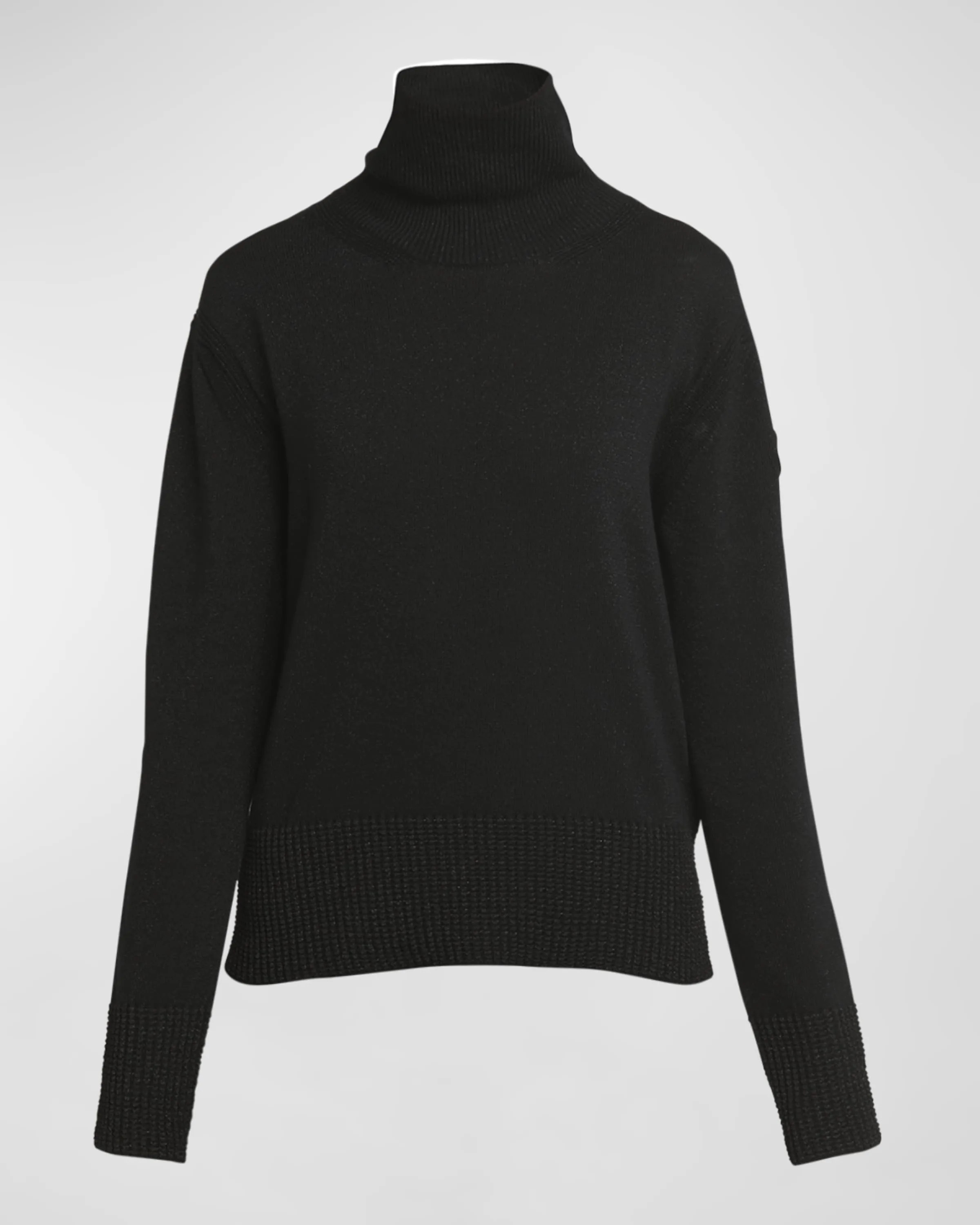 Wool Lurex Turtleneck Sweater