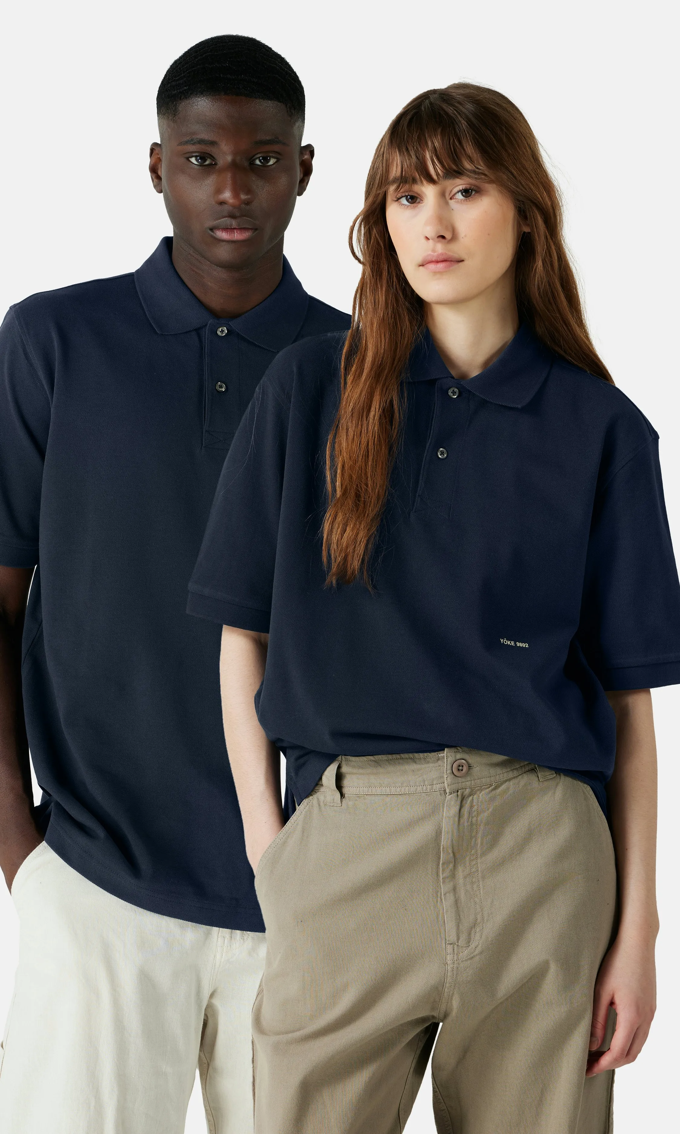 Yôke Pique Polo Navy | Unisex | Junkyard